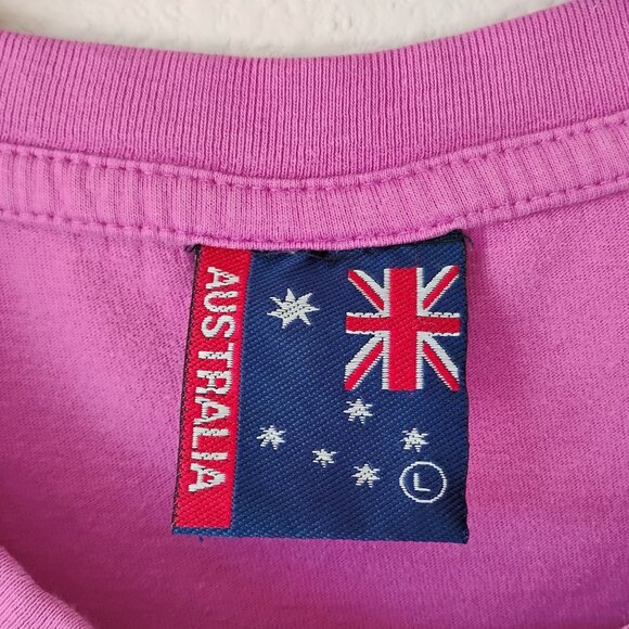 Cairns Australia Pink Embroidered Koala T-Shirt Size L - Picture 3 of 6